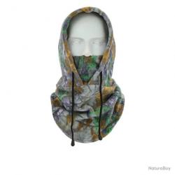 Cagoule en polaire à lacets - camo 2 - LIVRAISON GRATUITE