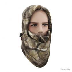Cagoule en polaire à lacets - camo automne 3 - LIVRAISON GRATUITE