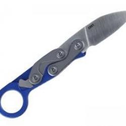 Couteau karambit CRKT PROVOKE EDC BLEU lame acier D2 satiné