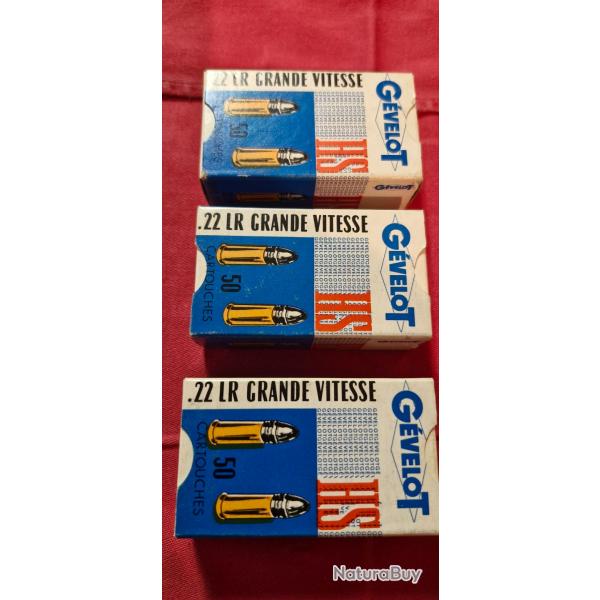 Lot de 18 boites - 628  Cartouches .22 LR vintage