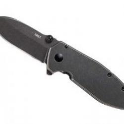 Couteau CRKT SQUID ASSISTED lame acier 8Cr14MoV avec « flipper » Finition « Blackwash »