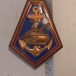Insigne du régiment colonial de chars de combat (RCCC)