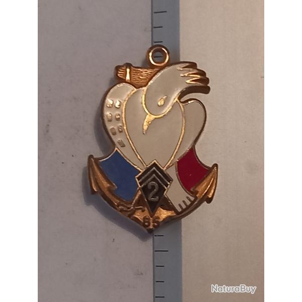 insigne du 2me rgiment d'infanterie de Marine (2me RIMa) - Nouvelle-Caldonie (1985)