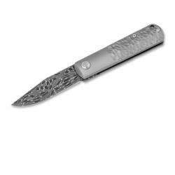 112673 Boker BRLW Meteorite Damast folding knife