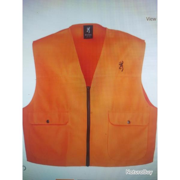 Safety vest blaze overlay vest orange browning