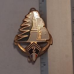Insigne du 2ème régiment d'infanterie de Marine (2ème RIMa) - FMSB (Liban)
