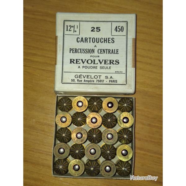 GEVELOT bote de 25 munitions  blanc calibre 450 d origine catgorie D vendu par poudrenoirepro