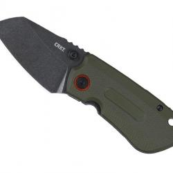 Couteau CRKT OVERLAND COMPACT lame forme tanto acier D2 à cran intérieur