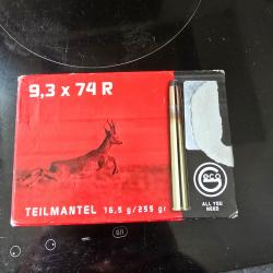 12 balles GECO 9,3x74R Tmantel