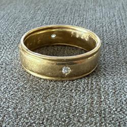 Très grande bague homme - or massif 18 carats - taille 71 - alliance