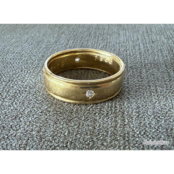 Trs grande bague homme - or massif 18 carats - taille 71 - alliance