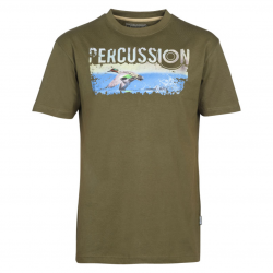 T Shirt sarcelle Percussion