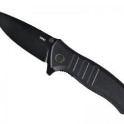 Couteau CRKT DEXTRO lame acier D2 revêtement nitrure de titane noir avec « flipper »
