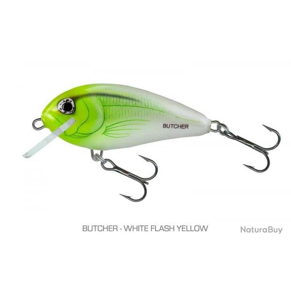 Poisson Nageur Salmo Butcher Floating 5cm White Flash Yellow