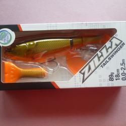 LEURRE HYBRIDE ARTICULE ZILLA TAILSWINGER 18CM - 89 g modèle Daybreak