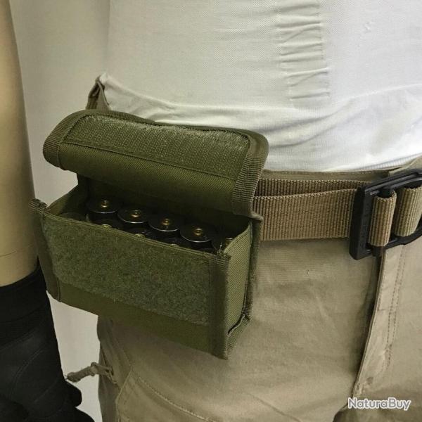 Cartouchire de ceinture 10emplacements pour calibre12 - vert - livraison gratuite