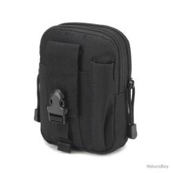 Sacoche tactique compatible système molle - multi-usages - noir - livraison gratuite
