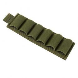 Cartouchière velcro 6 munitions calibre 12 - vert - livraison gratuite