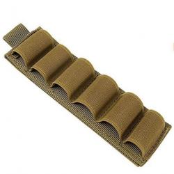 Cartouchière velcro 6 munitions calibre 16 - kaki - livraison gratuite