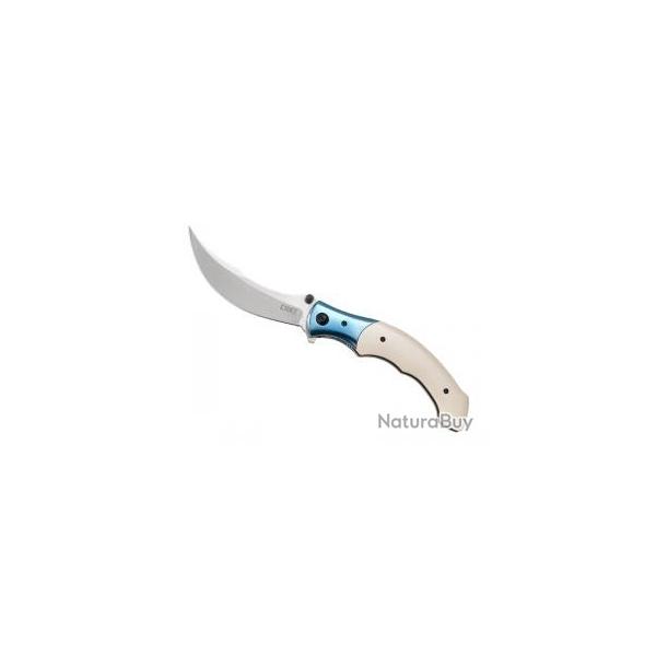 Couteau CRKT RITUAL  lame acier 12C27 satin avec  flipper 