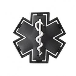 Patch Médical - Etoile Noire - PVC - Velcro - Livraison gratuite