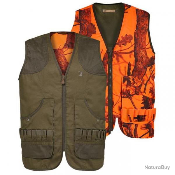 Prix de dpart  1 !! Gilet chasse Percussion savane reversible ghost camo GCBB Taille M