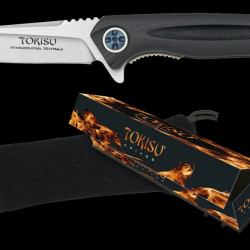 Tokisu 18769 Couteau pliant CNC/G-10