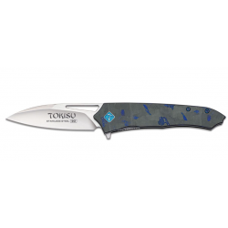 Tokisu 18872 Couteau pliant G-10 fibre de carbone