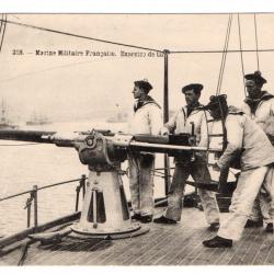 CPA - Marine Militaire Française -EXERCICE DE TIR -N°3253