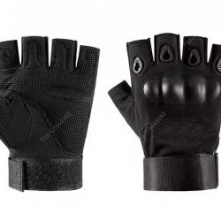Gants tactiques mitaines - Noir - XL -