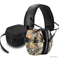 Casque antibruit électronique zohan + sacoche - camo - livraison gratuite