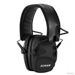 Casque antibruit électronique zohan - noir - livraison gratuite