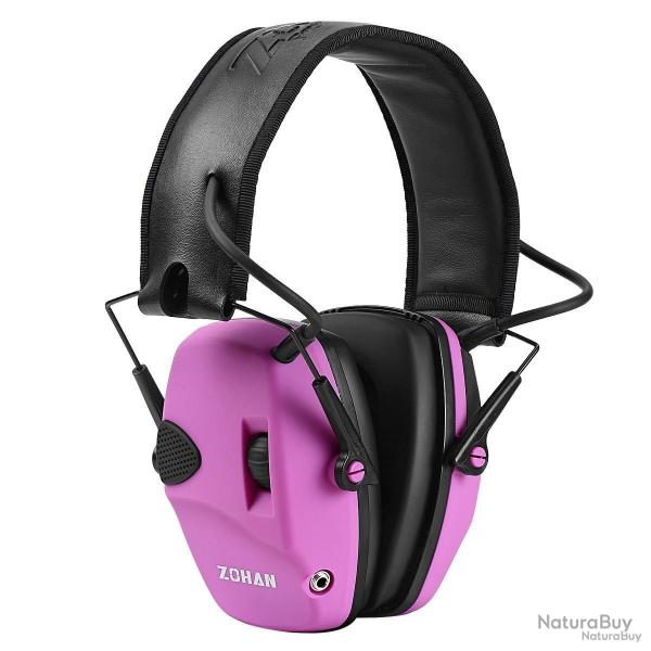 Casque antibruit lectronique zohan - rose - livraison gratuite