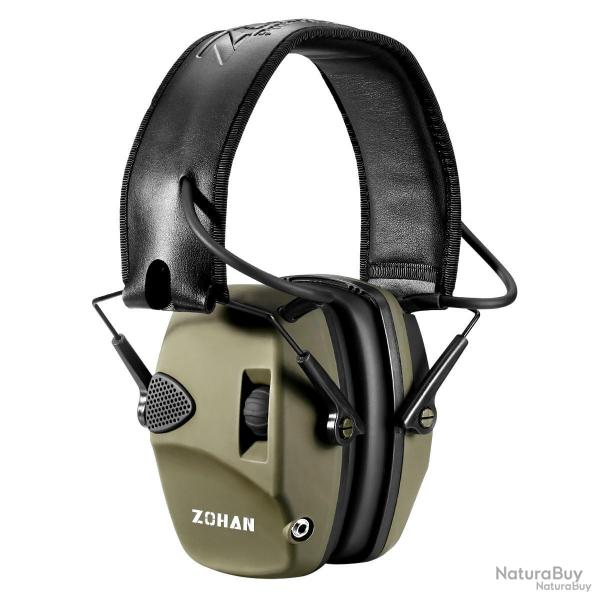 Casque antibruit lectronique zohan - vert - livraison gratuite