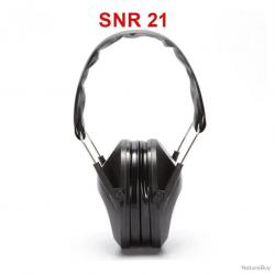 Casque antibruit snr 21 chasse tir - noir - livraison gratuite