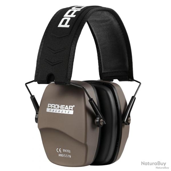 Casque antibruit zohan prohear - marron - livraison gratuite