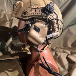 Casque Balistique Fast SF Aramide Higth Cut 2025  Coyote pack Audio