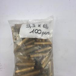 Lot 100 ouilles vrac 9.3x62  mélangé tiré 1 fois