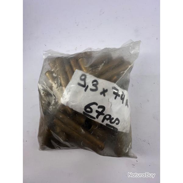 Lot 67 ouilles vrac 9.3x74  mlang tir 1 fois