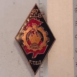 Insigne de la 40ème compagnie de camions bennes (40ème CCB)