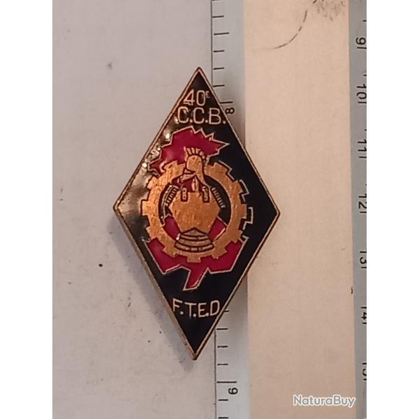 Insigne de la 40me compagnie de camions bennes (40me CCB)