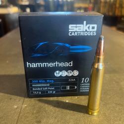 BOITE X10 SAKO HAMMERHEAD BONDED SOFT POINT 300WIN MAG 220GR