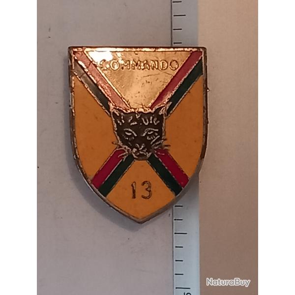 Insigne du commando 13 de la 13me demi-brigade de la Lgion trangre (13me DBLE)