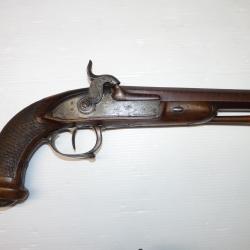 ENCHERE SANS RESERVE Pistolet a percussion Cal.15mm canon Damas