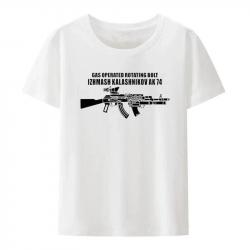 T-shirt manches courtes Kalachnikov AK74 - Blanc / XXL