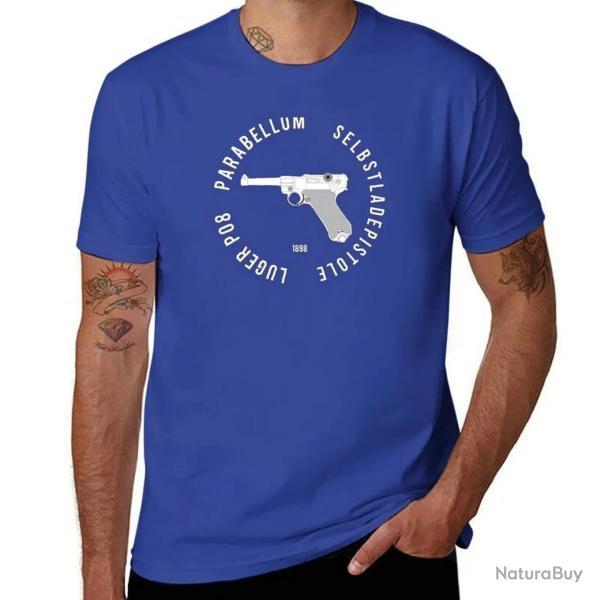 T-shirt Parabellum Luger P08 - Bleu / 4XL