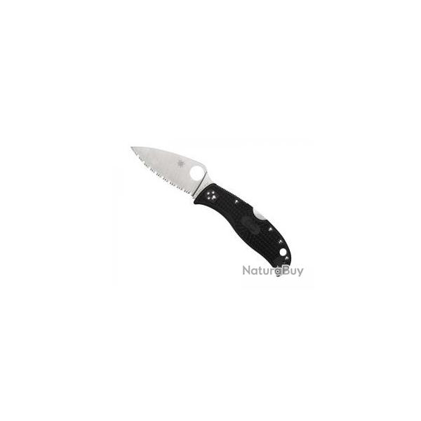 Couteau Spyderco LEAFJUMPER lame  dents acier VG-10  cran