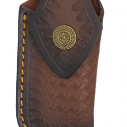 Barbaric 39788-MA Étui en cuir marron pour couteaux pliants