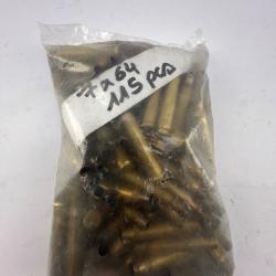 Lot 115 douilles vrac 7X64 mélangé tiré 1 fois