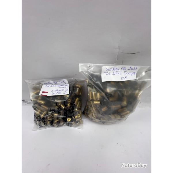 Lot 800 douilles SB  vrac 9x19 mlang tir 1 fois